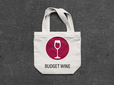 Logo "Budget wine" design icon logo