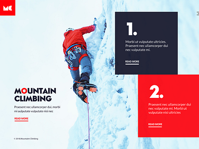 Mountain Climbing Website Design app concept app ui design branding logo sketch typography ui uidesign