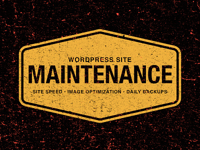 Maintenance design typography vector