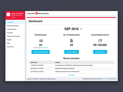 Singtel E-Payslip epayslip saas singtel