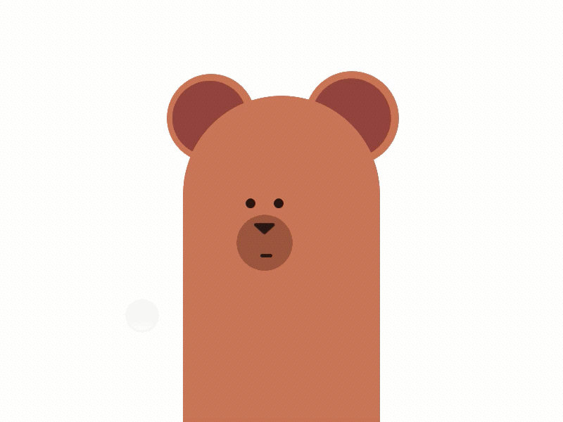 Bear prototype ui animation ui design