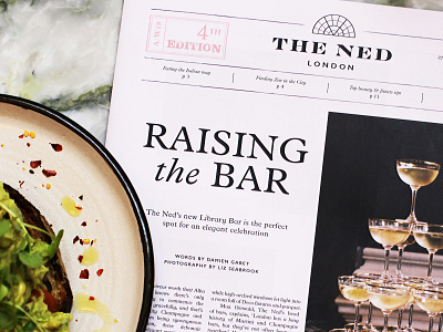 The Ned Newspaper art direction commissioning graphic design typography