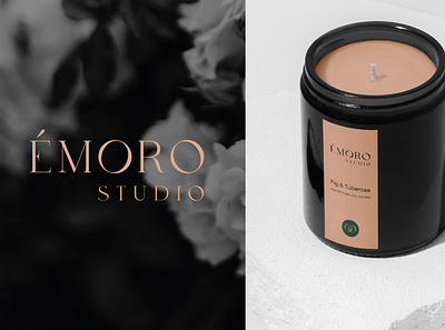 Émoro Studio branding and packaging art direction branding design graphic design logo luxury packaging print typography vector