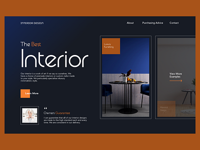Interior Design Concept branding concept design ecommerce graphic design interior design typography ui
