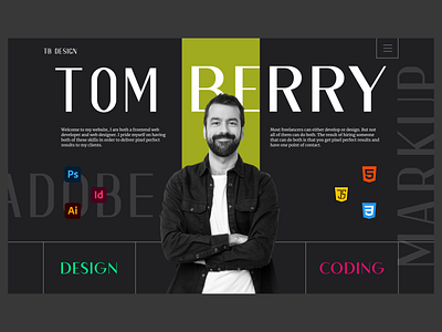 Personal Portfolio branding concept design graphic design portfolio ui website