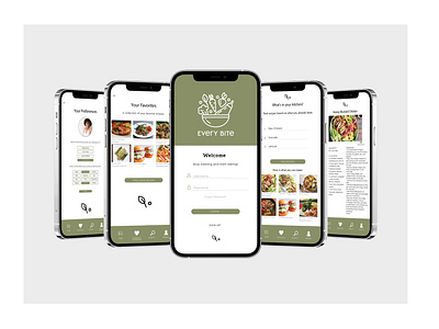 Every Bite Mobile App Design