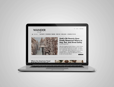 Wander Club Project app branding design graphic design logo ui ux