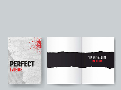 Perfect Evidence Booklet design graphic design typography vector