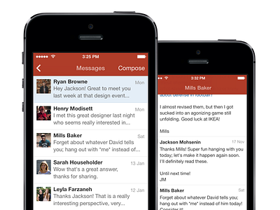 Quora Messages for iPhone ios iphone messaging quora ui ux