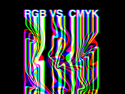 RGB VS. CMYK Distortion Print cymk distorted graphic design illustrator print rgb typography