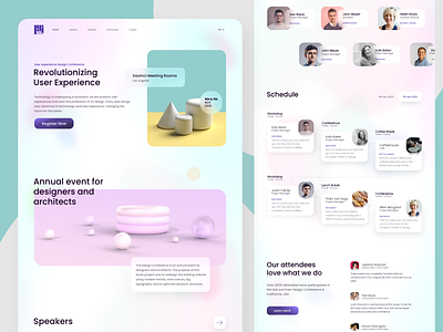 Meet-up Landing Page 3d adobe dimension designer hobby inspired meeting room meetup technology ui ux uidesign web design website website design xd design xddailychallenge