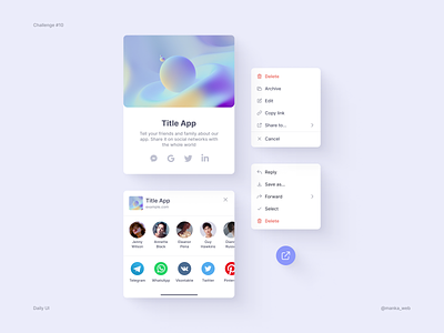 Daily UI – Social Share component library components daily 100 daily 100 challenge daily ui dailyui010 dailyuichallenge design design system figma forms inputs share social share socialmedia ui ux web
