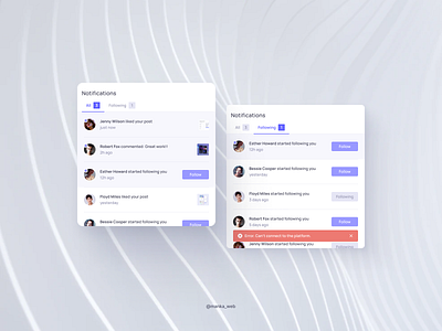 Modal window – Notifications buttons component library components design design system error figma followers forms messages modal window modals notifications overlay pop up popup window ui ux