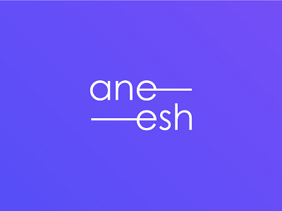 Aneesh branding logo logotype typography