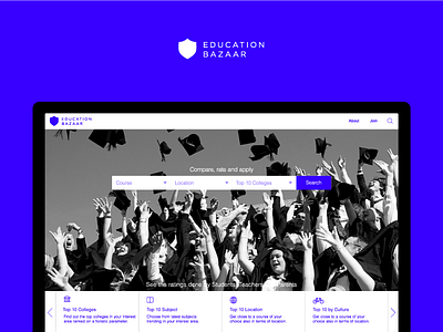 Education Bazaar app branding design logo ui ux website