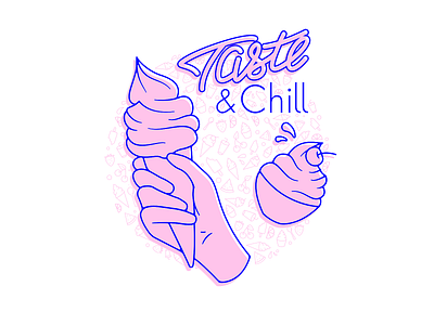 Taste n' Chill chill design art design illustration design illustrator drawing event taste