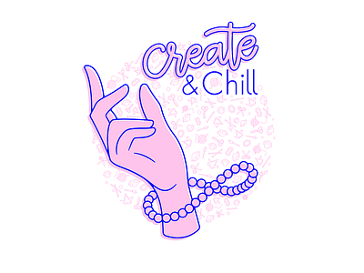 Create n' Chill chill create design design art design illustration design illustrator drawing event illustration illustrator vector