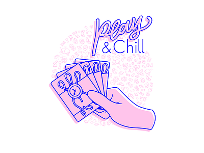 Play n' Chill card chill design design art design illustration design illustrator drawing event illustration illustrator play typogaphy vector