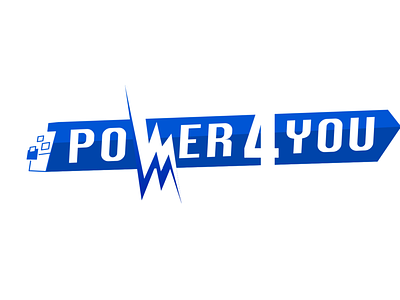 Power4You Logo branding company design illustration logo logotype sign typography