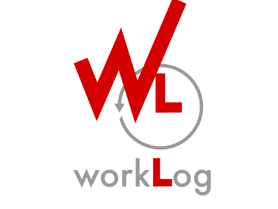 Worklog Dribble branding company design logo logotype typography