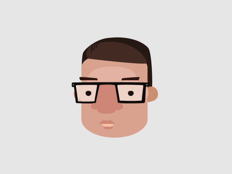 Hello Dribbblers animation character face rigging illustration motion