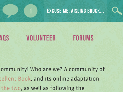 Online Community community forum navigation notifications social network website