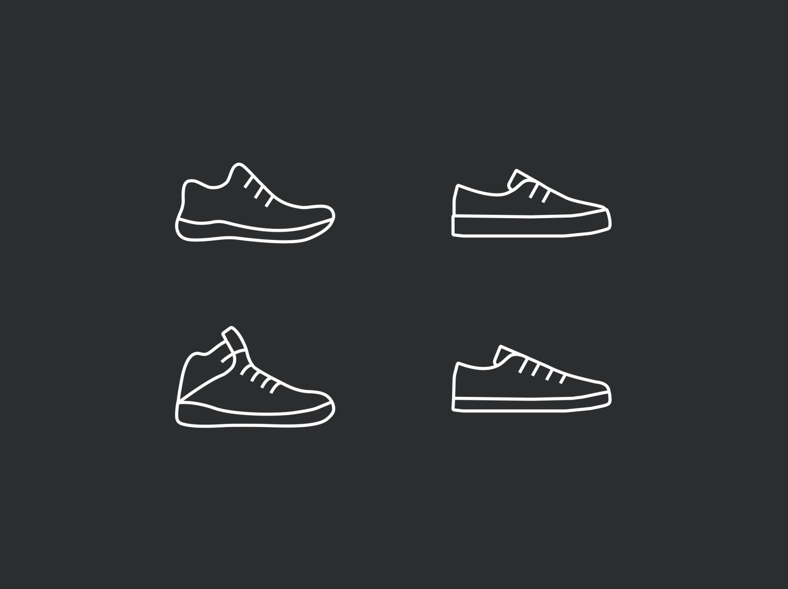 Sneakers Icons by Belen on Dribbble