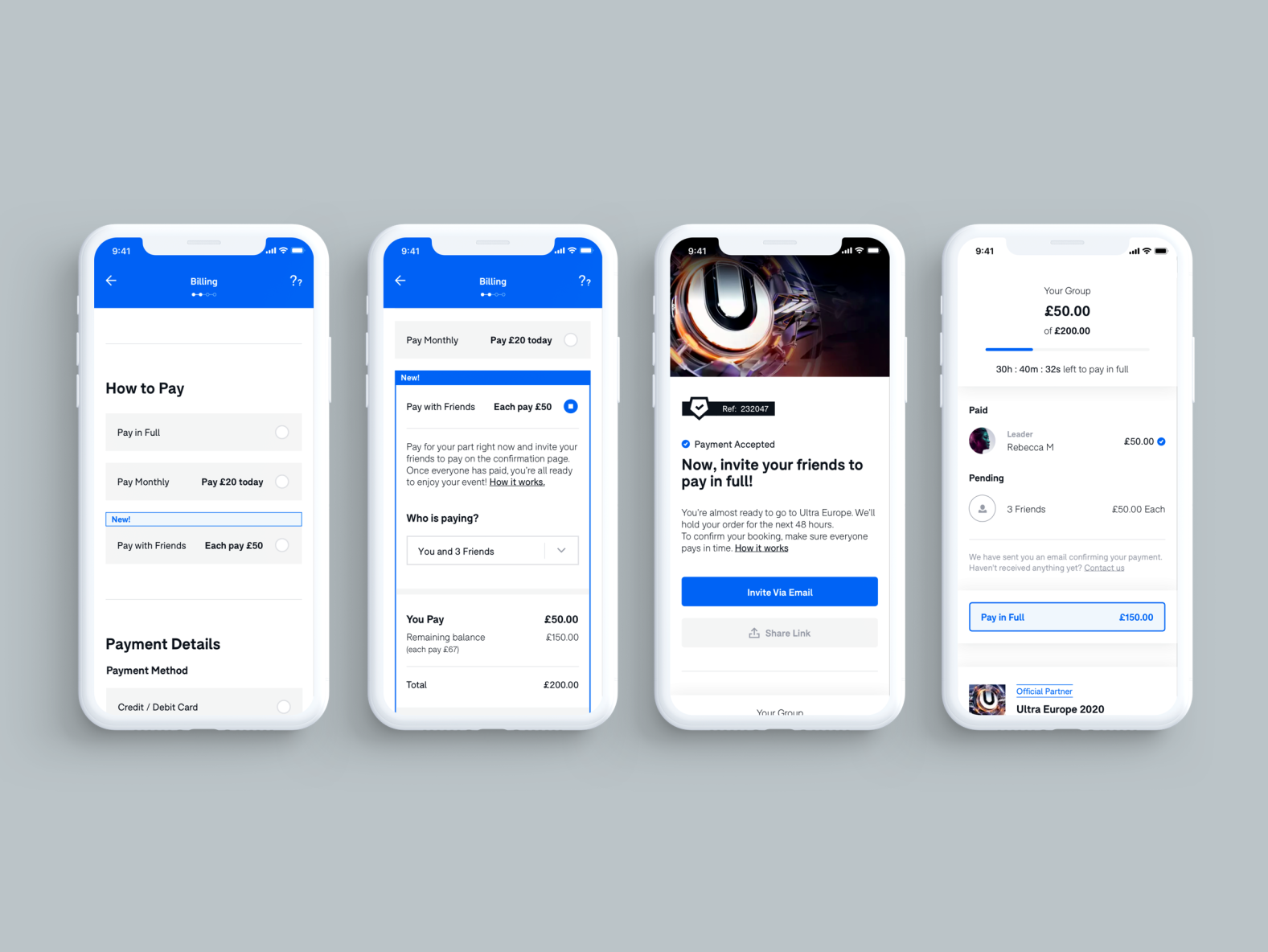 Pay with Friends - Mobile by Belen on Dribbble