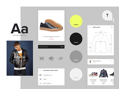 Style guide for an android app android android app android app design app clothes component component design component library components ecommerce retail shop sneakers style styleguide uidesign uiux