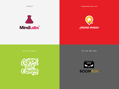 Logo Collection boombox branding labs logo mind startup