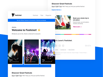 Festival Email designs, themes, templates and downloadable graphic elements  on Dribbble