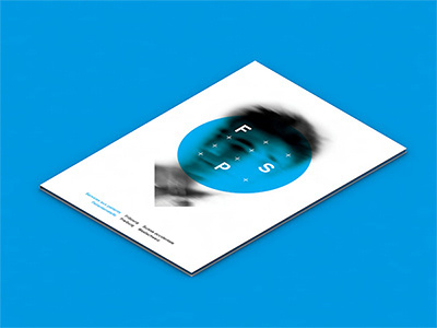 Little brochure blue medical print typography