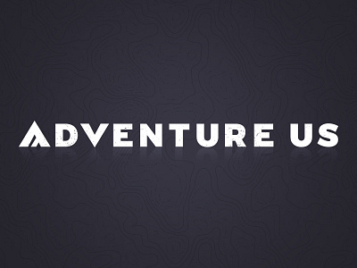 Adventure Us Logo adventure branding forest logo map mountain outdoor website wordmark