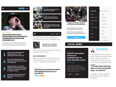 Newspaper site style concept