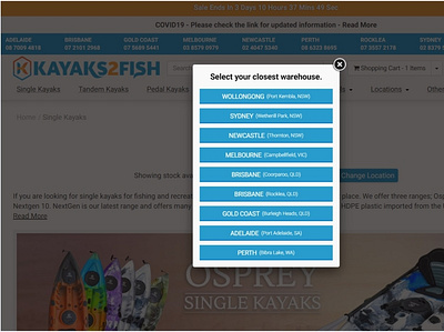 Location sorting based on IP Address design ui web