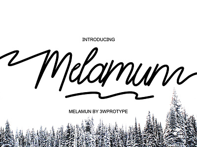 Melamun FREE FONT font handlettering illustrationaday