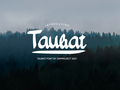 Taubat | FREE FONT design font illustrationaday