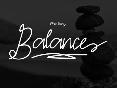 Balance | FREE FONT designinspiration font fontcreator handlettering handwritten illustrationart typhography