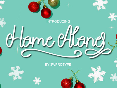 Home Alone | FREE FONT designinspiration font fontcreator handlettering handwritten illustrationart typhography