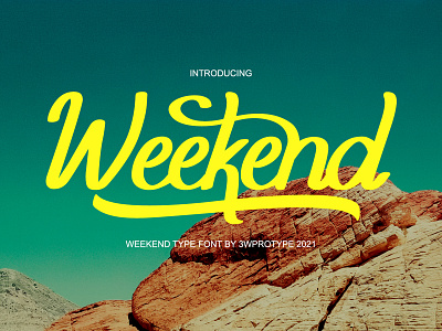 Weekend | FREE FONT font handlettering handwritten illustrationart illustrationdaily