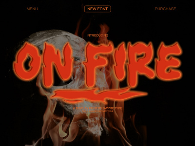 On Fire | FREE FONT design displayfont fonbundles font fontcreator handlettering handwritten handwritting illustrationdaily inspiration logo serif typhography ui