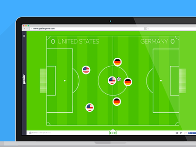 Goaler football game html5 interactive online soccer social web