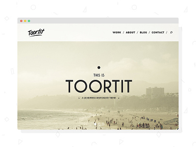 Toortit - Premium Wordpress Template animations clean flat minimal responsive template wordpress
