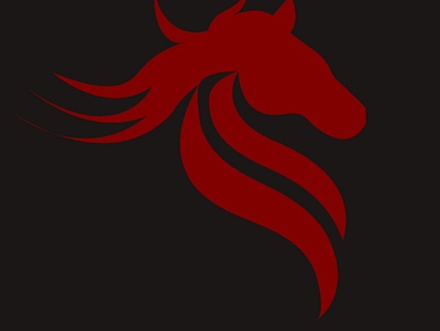 Red horse logo branding graphic design logo