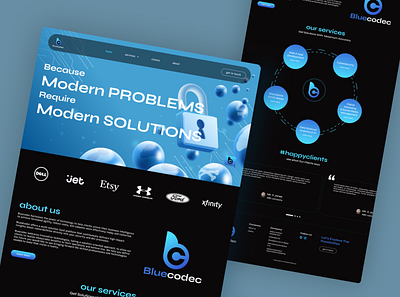 Bluecodec Landing Page