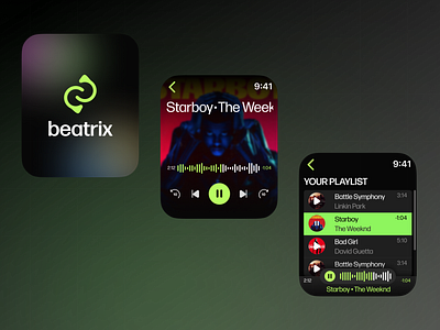 Beatrix - a music player application for apple watch.