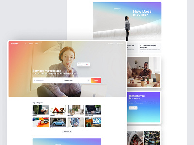 Marketplace Home Page Design
