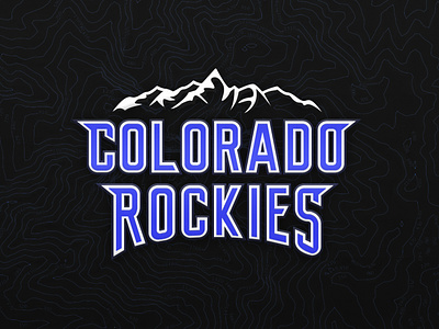 Colorado Rockies app badge baseball branding colorado design icon illustration logo mountains rebrand rockies ui uiux vector