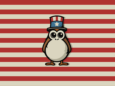Porg 2020 america american branding character cute disney illustration porg simple star wars uncle sam vector vote
