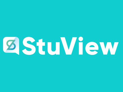 StuView branding college design education icon logo social
